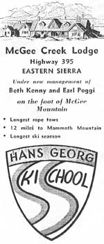 1947 Ski School Ad